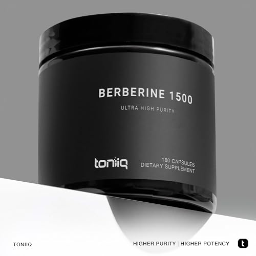 Toniiq Ultra High Strength Berberine 1500mg from The Himalayas Berberine Supplement Toniiq