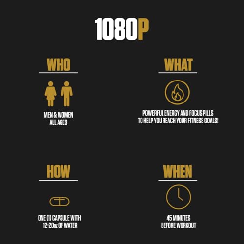 1080p Thermogenic Energy Burn | #1 Rated Energy & Pre Workout for Men & Women EPN Supplements