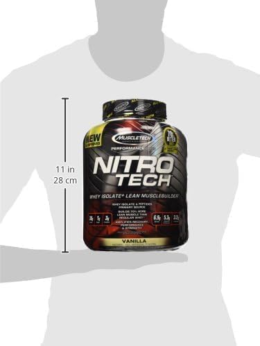 Whey Protein Powder, MuscleTech Nitro-Tech Whey Protein Isolate & Peptides, Protein MuscleTech