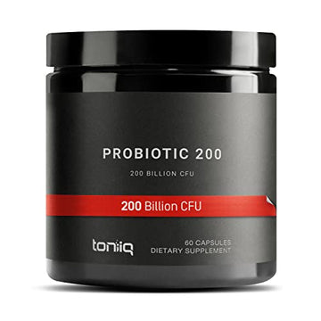 Toniiq 200 Billion CFU Probiotic Supplement 30 Verified Third-Party Tested Strains 