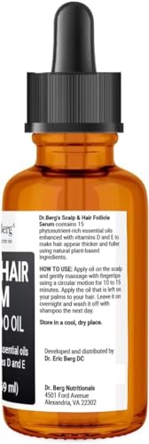 Dr Berg's (All In One) Hair Growth Serum w/Jojoba Oil & Castor Oil For Fuller Thicker Hair Dr. Berg Nutritionals