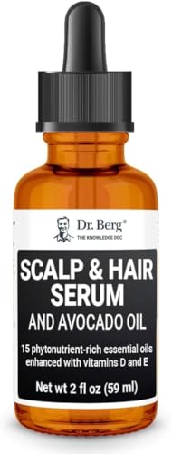 Dr Berg's (All In One) Hair Growth Serum w/Jojoba Oil & Castor Oil For Fuller Thicker Hair Dr. Berg Nutritionals