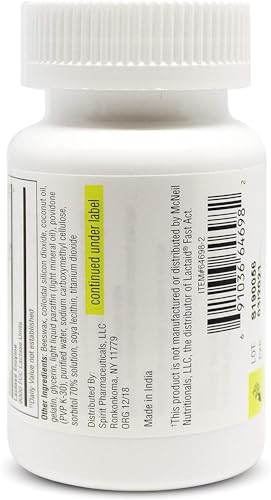 ValuMeds Fast Acting Dairy Relief Lactose Enzymes, 120 Softgels, Help Prevent Gas ValuMeds