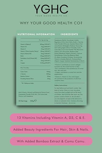 Your Good Health Co. – Your Beauty Vegan Collagen Booster Powder, Pink Lemonade Your Good Health Co.