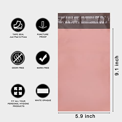 400 pcs Sanitary Napkin Disposal Bags, Feminine Personal Disposal Bags, Pink Feminine Hygiene Disposal HQSLsund