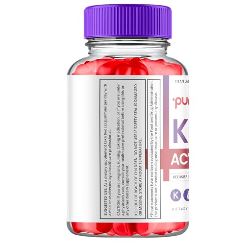 (3 Pack) Pure Slim Keto ACV Gummies, Pure Slim Keto ACV Advanced Weight Loss 1000 MG Titan Labs