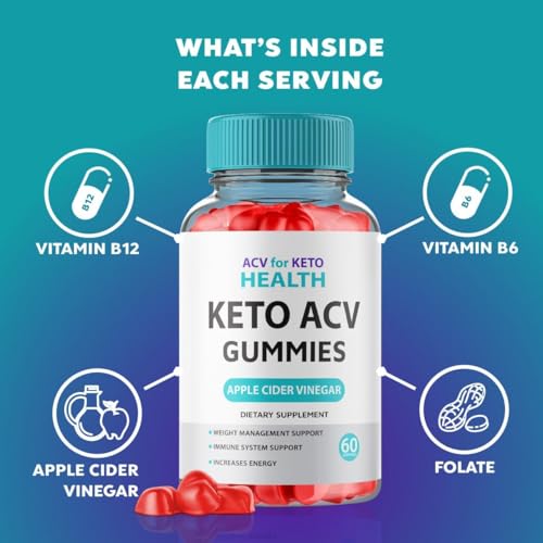 (3 Pack) ACV for Keto Health - Premium Apple Cider Vinegar Gummies – Natural Detox Hidden Elixir