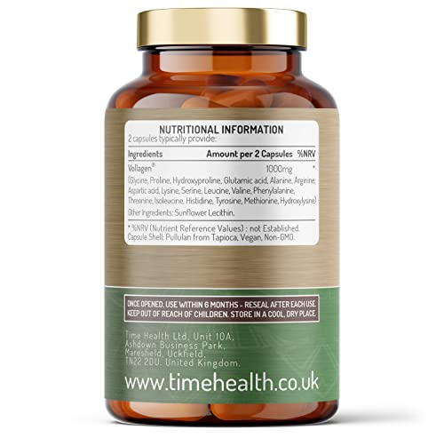 Vollagen® Advanced Vegan Collagen - 18 Amino Acid Complex in Ratio of Collagen Time Health