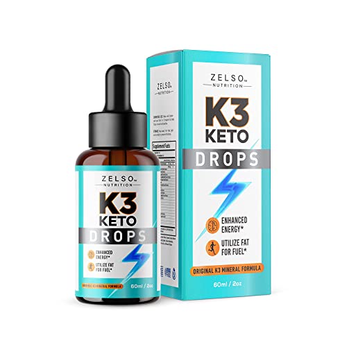(2 Pack) K3 Keto Drops for Weight Loss - Fat Burner & Metabolism Booster | Advanced Keto ZELSO
