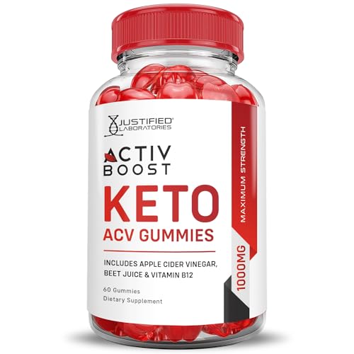 (5 Pack) Activboost Keto ACV Gummies Advanced Formula 1000MG Active Boost Justified Laboratories