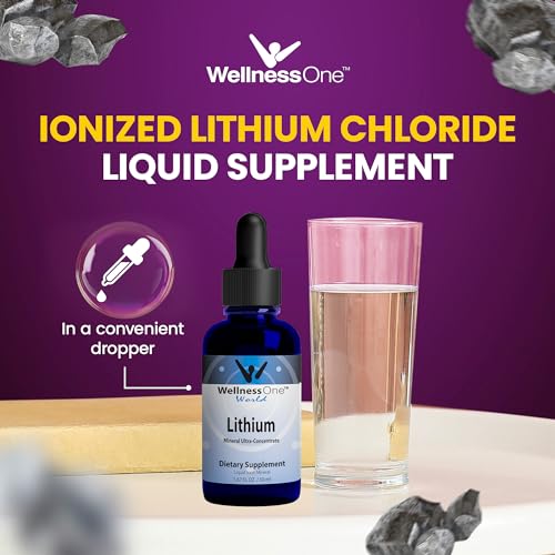 WellnessOne Liquid Lithium Supplements - Ionic Lithium Supplement Liquid