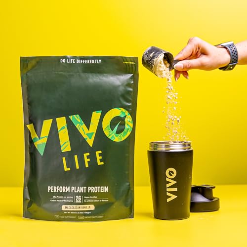 Vivo Life Perform Raw Cacao Flavour Vegan Protein Powder - BCAA Pea & Hemp Blend Vivo life