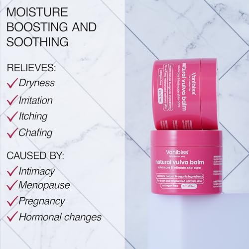 Vanibiss Natural Vulva Balm - Vulva Cream & Tender Skin Care -Topical Vulvar Moisturizer Vanibiss