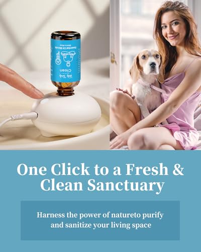 VTS Waterless Diffuser with Essential Oils Set, Tea Tree Essential Oil Aromatherapy Gift Set VEDA TINDA SCENT