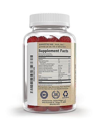 Womens Postpartum Hair Loss Gummies - Formuated for Postnatal Hair Care, Growth Garden Grown Essentials