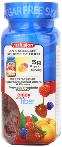 Vitafusion Fiber Well Sugar Free Fiber Supplement, Peach, Strawberry And Blackberry Vitafusion