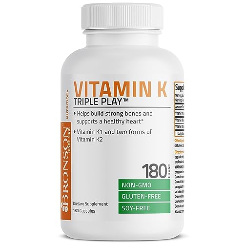 Vitamin K Triple Play (Vitamin K2 MK7 / Vitamin K2 MK4 / Vitamin K1) Full Spectrum Bronson