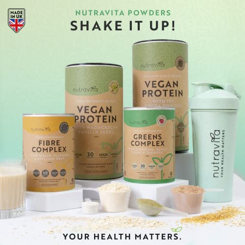 Vegan Protein Powder - Vanilla Flavour - Plant-Based High Protein Powder - 25g Protein per 36g Serving Nutravita