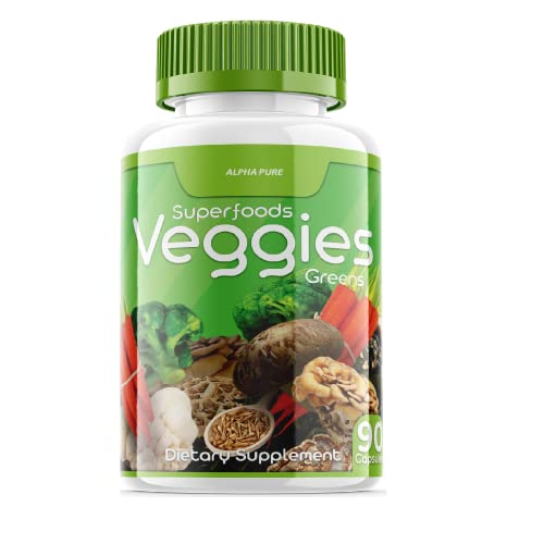 90 Capsules Each Bottle 540 Capsules superfoods Veggies Greens and Reds Fruits Triple Alpha Pure