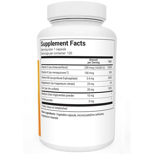 Dr. Berg's Vitamin D3 K2 Supplement w/MCT Oil - Includes 10,000 IU of Vitamin D3 Dr. Berg Nutritionals