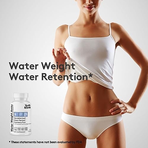 Water Weight Pills for Thin Waistline Belly Bloating Swelling & Temporary Water Retention Youth & Tonic