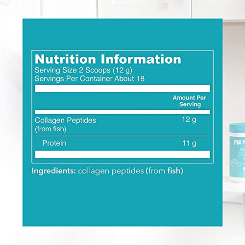 Vital Proteins Marine Collagen Peptides Powder Supplement - Hydrolyzed Collagen - 221g Canister VITAL PROTEINS