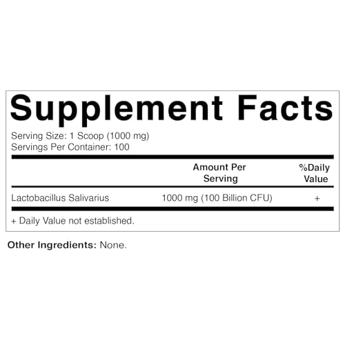 Vitamatic Lactobacillus Salivarius Probiotic Powder - Digestive Support - 100 Gram Vitamatic