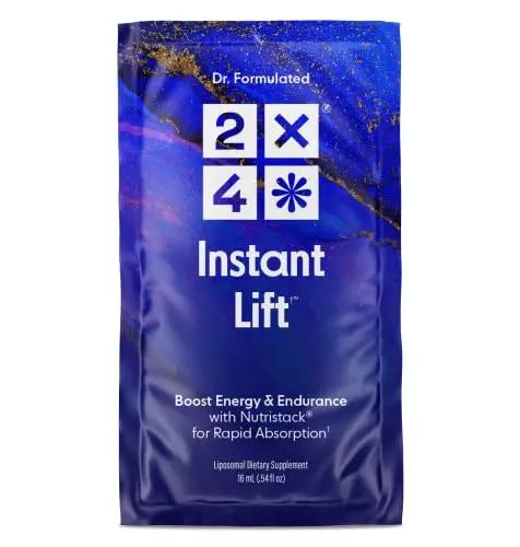 2X4 Instant Lift Pre-Workout, Non-GMO, Sugar Free, Dairy Free, Orange Burst, 16 Single Serve Packets, 0.5 Fl Oz Each