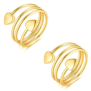 Vicmag Copper Magnetic Ring for Women, Lymphatic Drainage Ring Ladies Fingers 