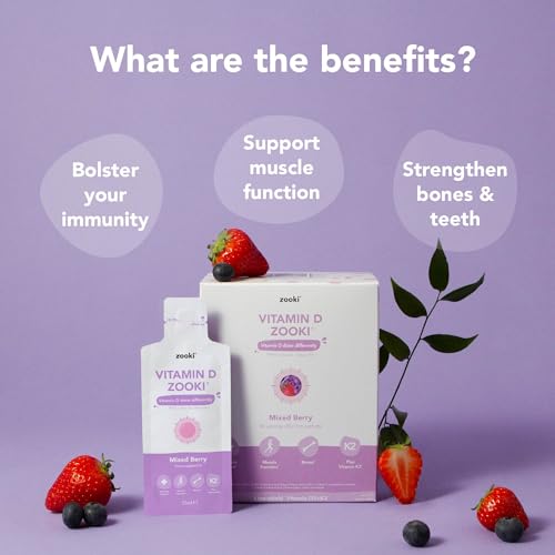 Zooki 3000iu Liposomal Vitamin D3 + K2 Liquid Sachets | 4X Higher Absorption Clinically Proven yourzooki