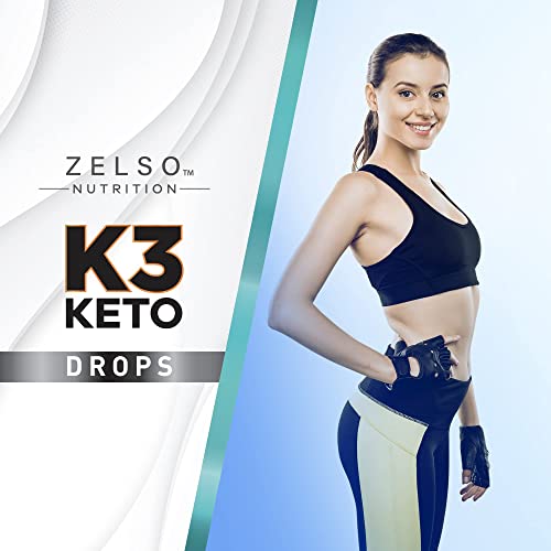 (3 Pack) K3 Keto Drops for Weight Loss - Fat Burner & Metabolism Booster | Advanced Keto ZELSO