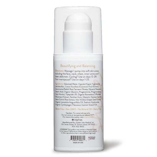 VIDAPURA Dr. Anna's Wild Yam Progesterone Cream for Women - Pregnenolone and Tri-Peptides VIDAPURA