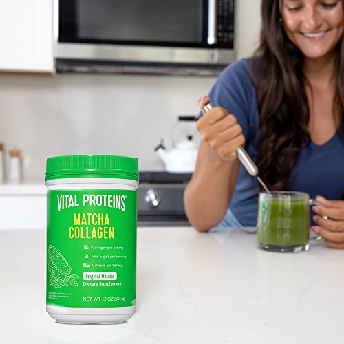 Vital Proteins Matcha Collagen Peptides Powder Supplement, L-theanine & Caffeine, Matcha Green Tea VITAL PROTEINS