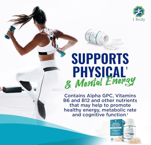 1 Body Brain Supplements for Memory and Focus - Support Healthy Brain