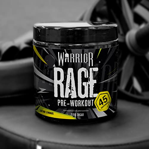 Warrior - RAGE Pre Workout Powder – Lightnin’ Lemonade 392g, WA-RG-045-01 Warrior