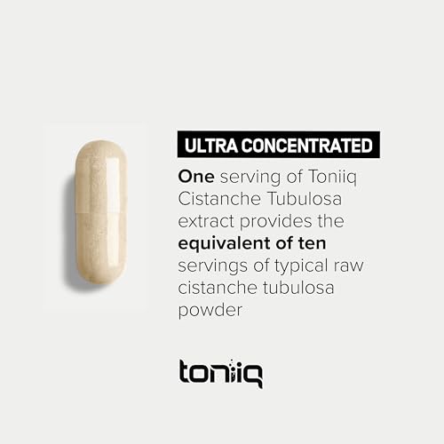 Toniiq Cistanche Tubulosa - (4000mg) Pure Cistanche Supplement for Men - 10x Highly Toniiq