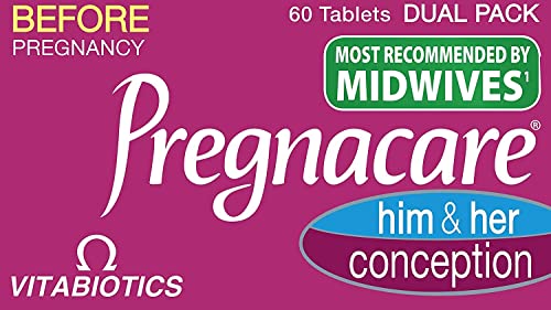 Vitabiotics Three Packs of Pregnacare His & Hers Vitabiotics