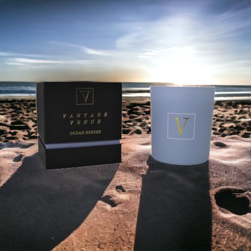 Vantage Venue - Premium Quality Wooden Wick Scented Candles | Aromatherapy Soy Wax Candle Vantage Venue