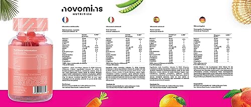 Vegan Collagen Gummies – Advanced Superfood Blend – Vegan Collagen Alternative for Women and Men – Infused with Vitamin C novomins