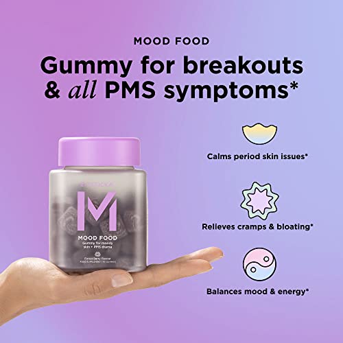ZitSticka Mood Food: Gummy for Moody Skin + PMS Drama, Forest Berry Flavour ZitSticka