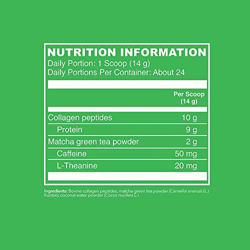 Vital Proteins Matcha Collagen Peptides Powder Supplement, L-theanine & Caffeine, Matcha Green Tea VITAL PROTEINS