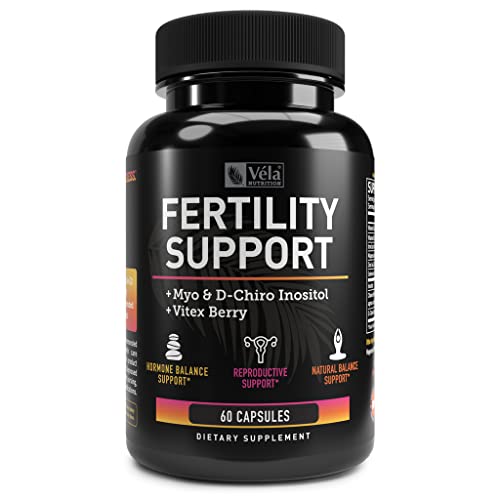 Vela Fertility Support Supplement | + Myo & D-Chiro Inositol + Vitex Berry | Reproductive Support