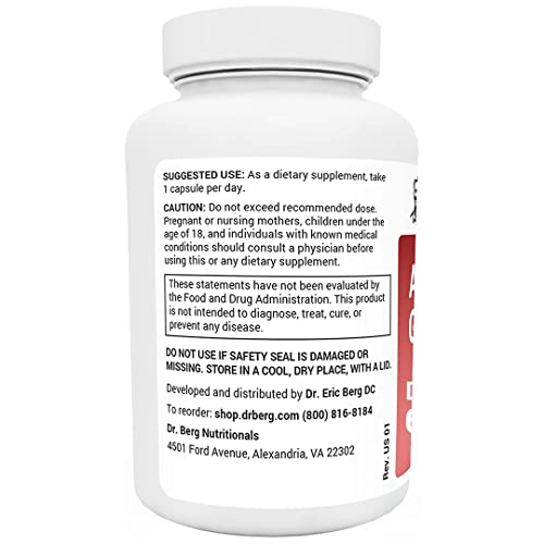 Dr. Berg's Adrenal Glandular - Cortisol Manager, More Energy, Focus, Stress and Immunity Dr. Berg Nutritionals