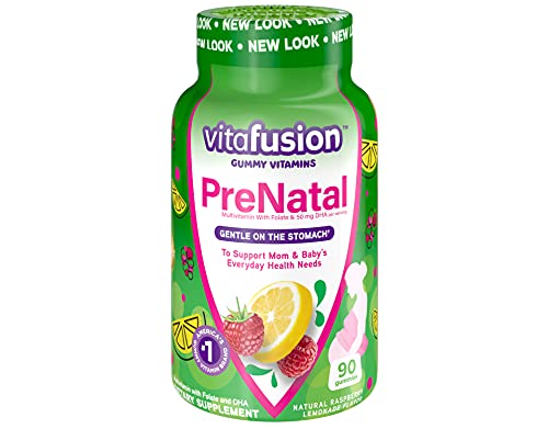 Vitafusion Prenatal, Gummy Vitamins IyVNst, 3Pack (90 Count) Vitafusion
