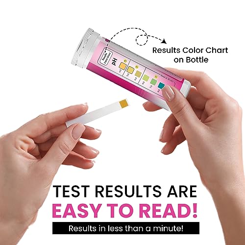 5-Minute Vaginal pH Test Kit for Women - 50 Premium-Quality Vaginal Heath pH Test Strips Included Leaping Lynx