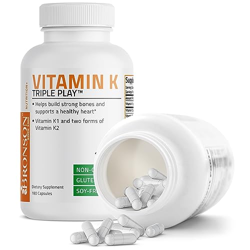 Vitamin K Triple Play (Vitamin K2 MK7 / Vitamin K2 MK4 / Vitamin K1) Full Spectrum Bronson