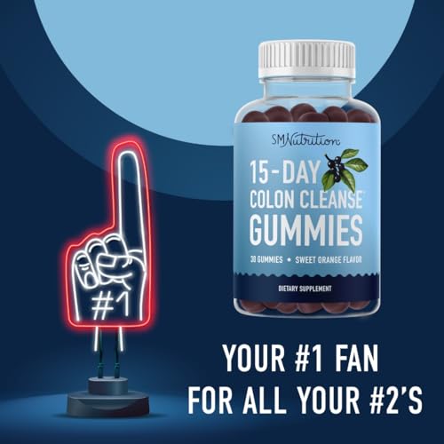 15 Day Colon Cleanse & Detox Gummies | Occasional Constipation & Bloating Relief SMNutrition