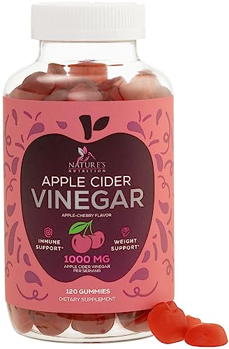 Vegan Apple Cider Vinegar Gummies | Max Strength 1000mg | Gelatin-Free, Vegan, Non-GMO