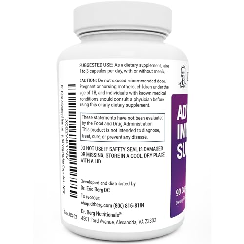 Dr. Berg's Advanced Immune Support - Daily Immunity Multi-System Defense Supplement Dr. Berg Nutritionals