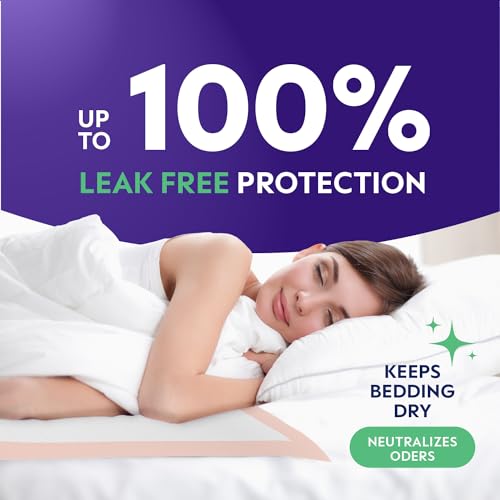 XXL Bed Pads, 5-Layer Disposable 30 x 36 Chucks Pee Pads for Incontinen Stack Man